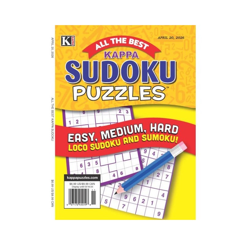 ALL BEST KAPPA SUDOKU PUZZLES magazine - Print Subscription