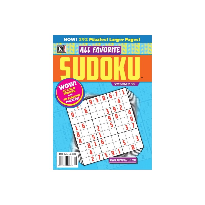 ALL FAVORITE SUDOKU magazine - Print Subscription
