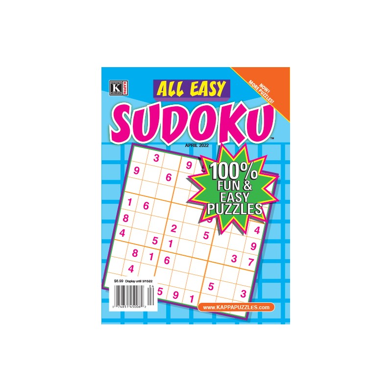 ALL EASY SUDOKU  - Print Subscription