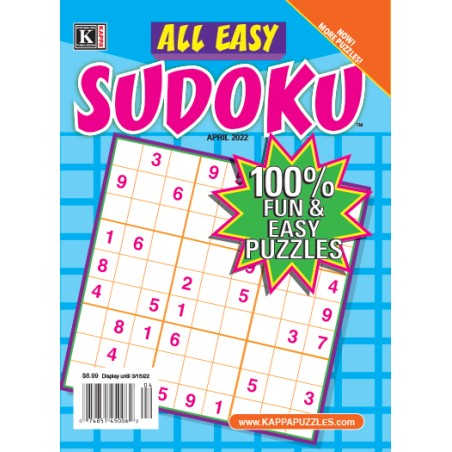 ALL EASY SUDOKU  - Print Subscription