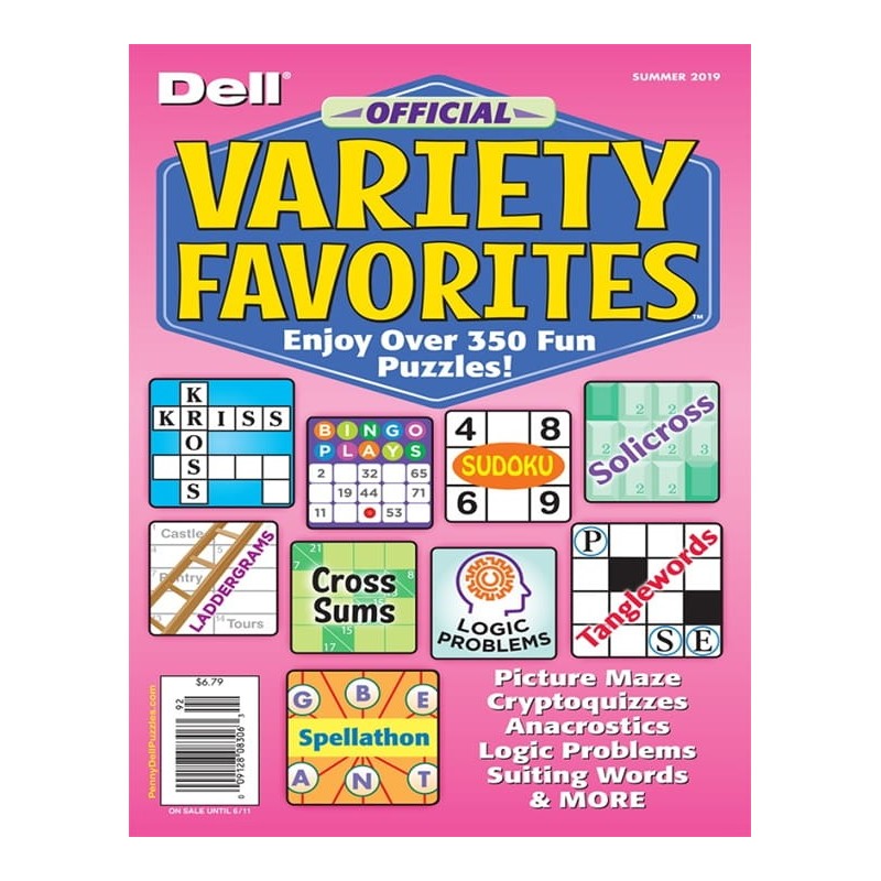 DELL OFFICIAL VARIETY PUZZLE Magazine  - Print Subscription